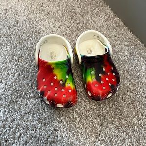 Rainbow crocs
